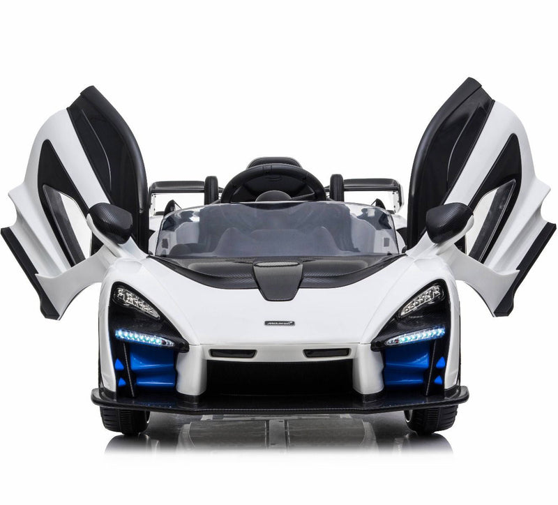 Macchina Elettrica per Bambini 12V con Licenza McLaren Senna Bianca