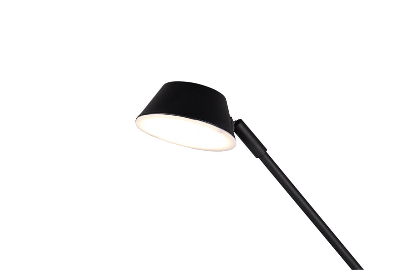 Piantana da Interno a LED in Metallo Nero Opaco