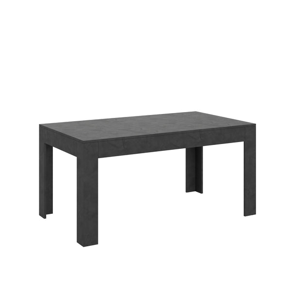sconto Tavolo Allungabile 160-220x90x77 cm Bibi Antracite Spatolato