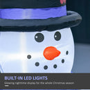 Pupazzi di Neve Gonfiabili H120 cm Luminosi con LED Blu