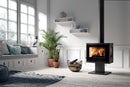 Stufa a Legna 5,9 kW 79,7x63,9x40 cm Atlantic 3V Nera