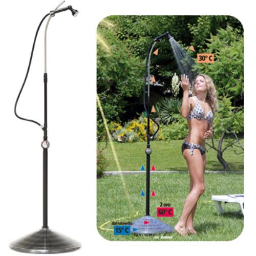acquista Solardusche für Warmwasser Garten Schwimmbad Sunny Premium mit Mischbatterie 