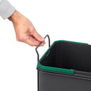 Pattumiera da Cucina ad Estrazione 35 L in Plastica Emuca 