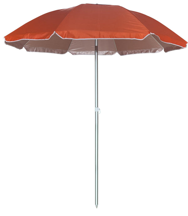 acquista Ombrellone da Mare Ø2 m Palo Ø32 mm in Alluminio e Tessuto Oxford Arancione