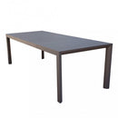 Tavolo Allungabile Houston 225/300x100x75 h cm in Alluminio Taupe
