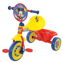 Triciclo a Pedali Primi Passi per Bambini con Maniglione Genitoriale Rimovibile e Vano Contenitore Disney Mickey Mouse Giallo e Rosso  