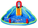Castello Giostra Gonfiabile Acquatico con 2 Scivoli e Piscina Pompa Inclusa Happy Hop Ocean Park