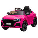 Macchina Elettrica per Bambini 3-5 Anni 6V Audi RS Q8 Autentica 1,5-3km/h con Telecomando e Musica Rosa      