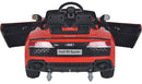 Macchina Elettrica per Bambini 12V con Licenza Audi R8 Spyder Rossa