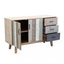 Mobile Felix 126x40x78 h cm in Legno Multicolor