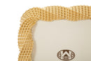 Cornice Bead Oro 20x2x25,3 cm in Poliresina e Vetro