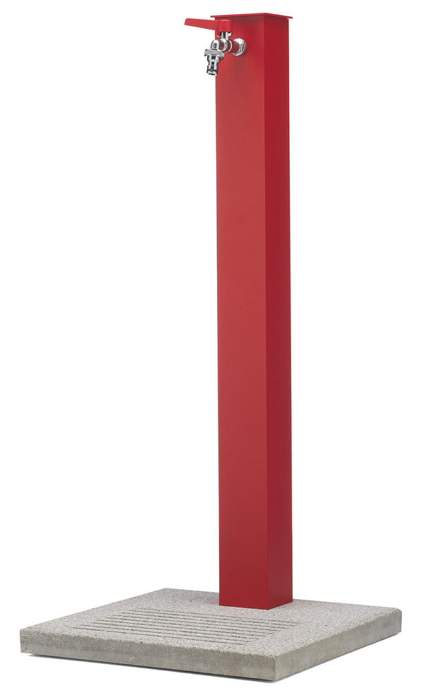 Gartenbrunnen mit Wasserhahn und Zementsockel Belfer 42/QBM Red acquista
