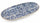 Ovaler Teller aus Steinzeug Villa d'Este Home Tivoli Masai Blue