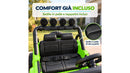 Macchina Elettrica per Bambini Licenza Jeep Wrangler Rubicon 12V con Sedili in Pelle e Telecomando Verde 