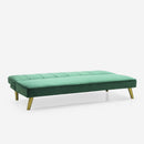Divano Letto Clic Clac 180x81x77 cm in Tessuto Verde