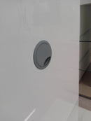 Mobile TV a Torre 2 Mensole in Vetro 104x50x169cm TFT  Primo Bianco Lucido