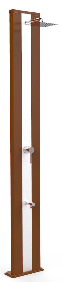 Doccia Solare da Giardino 40L Miscelatore e Lavapiedi Arkema Dada S Fascia Inox Oro Van Gogh prezzo