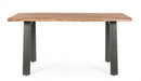 Tavolo da Giardino 160x90x76 cm in Acciaio e Legno