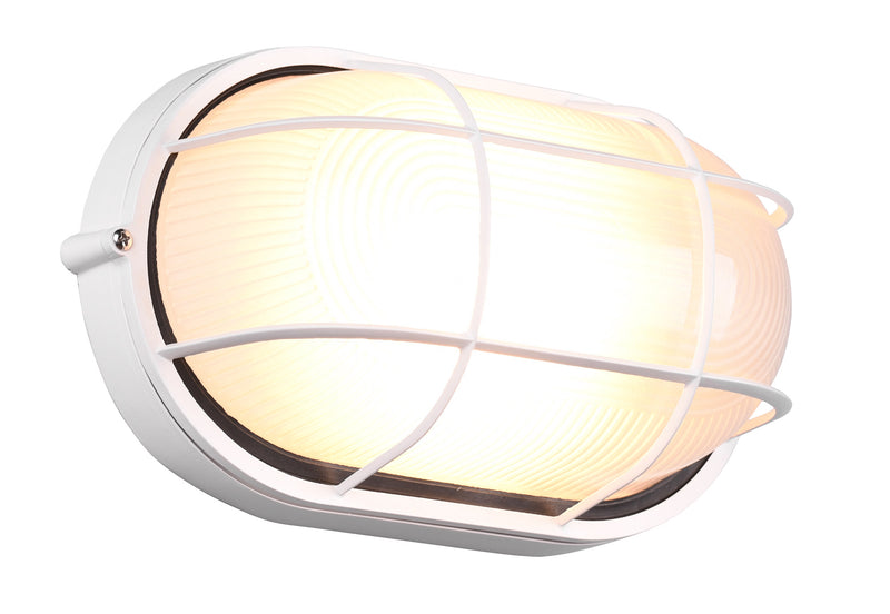 Plafoniera da Esterno Attacco E27 in Alluminio Bianco Opaco