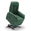 Poltrona Alzapersona Elettrica 2 Motori 76x96x105 cm in Tessuto Boston Verde