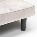Divano Letto 179x91x76 cm in Tessuto Bianco