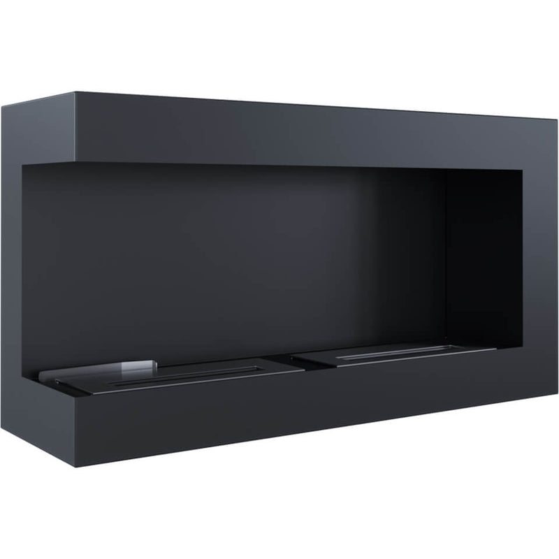 Camino a Bioetanolo da Incasso 90x48 cm Flig Tampa Nero Angolo a Sinistra