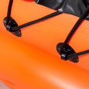 Canoa Gonfiabile 1 Posto 270x93x50 cm in PVC Arancione, Nero