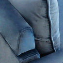 Divano 2 Posti Chandler 152x81x89 h cm in Velluto Blu