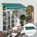 Telo di Ricambio per Tenda Parasole Retrattile 3x2,5 m in Poliestere Anti UV 50+ Verde      