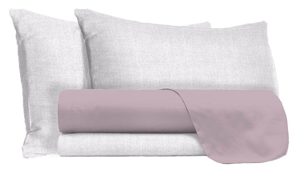 acquista Set aus Oberlaken und Kissenbezügen aus Baumwolle in Altrosa, verschiedene Größen