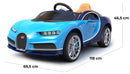 Macchina Elettrica per Bambini 12V con Licenza Bugatti Chiron Blu