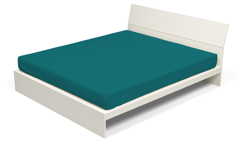 Lenzuolo Sotto con Angoli ed Elastico Tinta Unita Verde Bottiglia