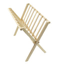 Organizer Richiudibile portariviste da terra 22x38xH33 cm in legno chiaro