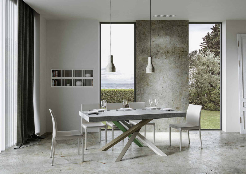 Tavolo Allungabile 180/284x90x77 cm Volantis Premium Cemento