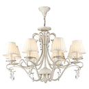 Lampadario Elegant in Metallo Brionia Beige