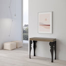 Consolle Allungabile 90-196x40x77 cm Paxon Small Tortora Telaio Antracite 