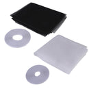 Zanzariera per porta 140x250 cm due veli in poliestere Bianco