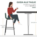 Set 4 Sgabelli Alti con Poggiapiedi 40x45,5x94 cm in Poliestere Vellutato Verde e Nero