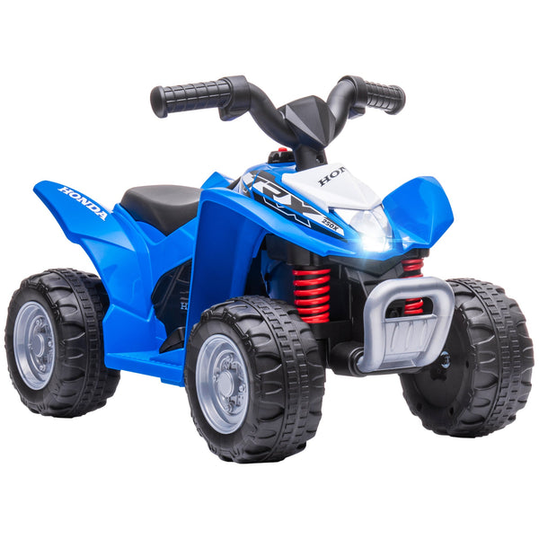 Quad Elettrico per Bambini licenza ufficiale HONDA con Luci LED Clacson e Pedale Blu prezzo