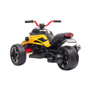 Mini Quad Elettrico per Bambini 3 Ruote 12V 7Ah Giallo 