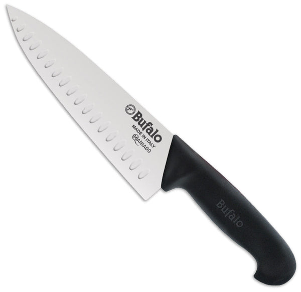 online Tranchiermesser Wabenklinge 20 cm Buffalo Chef S667/20 Schwarzer Griff