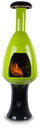 Bioethanol Bodenkamin aus Keramik 35x95 cm New Edge Grün und Schwarz