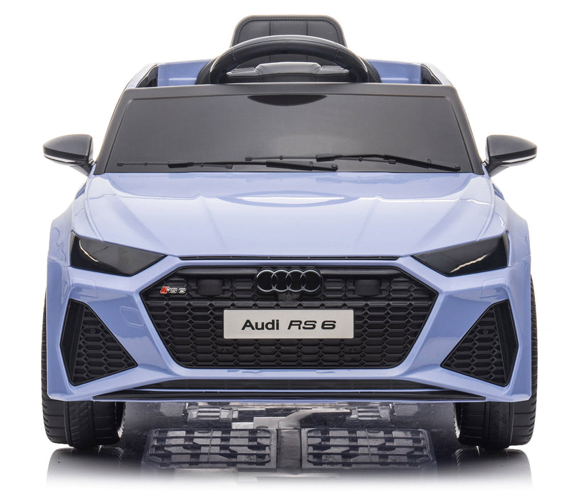 Macchina Elettrica per Bambini 12V con Licenza Audi RS6 Celeste