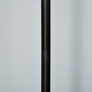 Lampada da Terra con Paralumi E27 in Metallo Nero