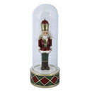 Soldatino Schiaccianoci in Resina campana vetro rosso cm 10x10xh26