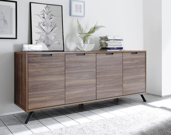 Sideboard Möbel für Wohnzimmer 4 Türen 82x207x50cm TFT Palma Noce prezzo