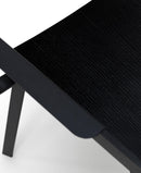 Set 4 Sedie 61x51,5xH82 cm in Legno e Metallo Woody capotavola Nero