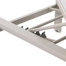 Lettino Prendisole da Giardino 74x200xH98 cm in alluminio e textilene Share Ecrù