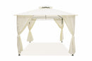 Gazebo da Giardino in Ferro 3x3 mt Soriani Sahara Ecrù