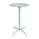 Tavolo Alto Vega Ø60x102 h cm in Acciaio Verde